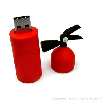 PVC Fire Extinguisher USB 2.0 Flash Drive Memory Stick Storage Thumb U-Disk
